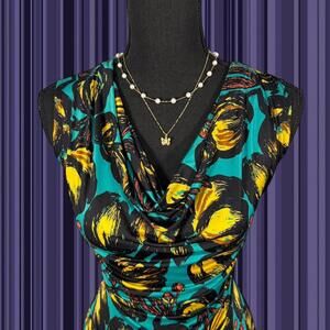 ❤️Funky Colorful Floral Worthington Blouse❤️